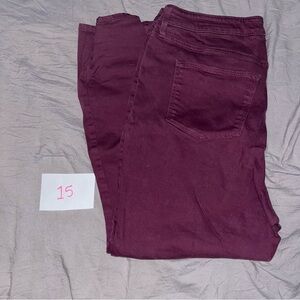 Size 16 Mauve-ish purple Ava and Viv Jeans.